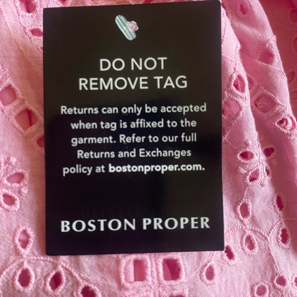 Boston Proper Pink Eyelet Dress‎ - Picture 12 of 12